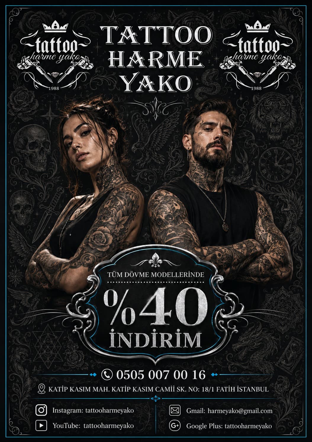 Tattoo Harme Yako dövme çalışması